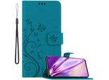 Cadorabo Cover Per Samsung Galaxy S10 5G Cover Protettiva In Blu Cover Protettiva Cover Telefono Cellulare Cover Fiori Custodia Fiore