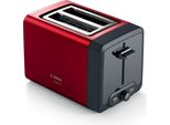 Bosch TAT4P424DE Tostapane A 2 Fette 970 W Nero, Rosso