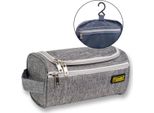 Borsa Da Viaggio Intirilife In Grigio - Borsa Da Toilette Con Cerniere, Numerose Possibilità Di Stoccaggio E Maniglia Per Il Trasporto Borsa Da Viaggio Adatta Per Viaggi, Vacanze E Molto Altro.