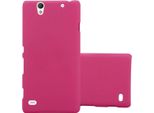 Cadorabo Custodia Protettiva Per Sony Xperia C4 In Rosa Custodia Rigida Per Telefono Cellulare Cover
