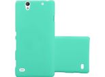 Cadorabo Custodia Protettiva Per Sony Xperia C4 In Verde Custodia Rigida Per Telefono Cellulare Cover