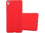 Cadorabo Custodia Protettiva Per Sony Xperia E5 In Rosso Custodia Per Telefono Cellulare Tpu Etui Cover Case