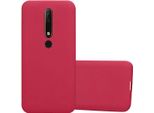 Cadorabo Copertura Protettiva Per Nokia 6.1 Caso In Rosso Custodia Del Telefono Cellulare Tpu Etui Cover Case