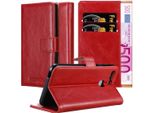 Cadorabo Cover Per Huawei P9 Plus Cover Protettiva In Rosso Cover Per Cellulare Custodia Libro Custodia