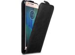 Cadorabo Cover Per Motorola Moto G5S Plus Cover Protettiva In Nero Flip Case Custodia Per Cellulare Cover