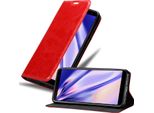 Cadorabo Custodia Per Samsung Galaxy J6 Plus Custodia Protettiva In Rosso Custodia Per Cellulare Cover Chiusura Magnetica