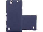 Cadorabo Custodia Protettiva Per Sony Xperia C4 In Blu Custodia Rigida Per Telefono Cellulare Cover
