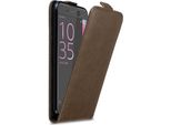 Custodia Cadorabo Per Sony Xperia Xa Custodia Protettiva In Marrone Custodia Flip Per Telefono Cellulare Custodia Cover