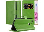 Cadorabo Cover Per Htc Desire 12 Plus Cover Protettiva In Verde Cellulare Cover Libro Case Case Case Lusso