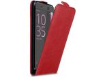 Custodia Cadorabo Per Sony Xperia Xa Custodia Protettiva In Rosso Custodia Flip Per Telefono Cellulare Custodia Cover