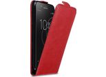Custodia Cadorabo Per Sony Xperia XZ1 Compact Custodia Protettiva In Rosso Custodia Flip Per Telefono Cellulare Custodia Cover