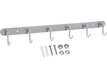 Intirilife Appendiabiti In Acciaio Inox Modello C - 6 Ganci - Appendiabiti Appendiabiti Appendiabiti In 5 Diversi Design