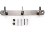 Intirilife Appendiabiti In Acciaio Inox Modello B - 3 Ganci - Appendiabiti Appendiabiti Appendiabiti In 5 Diversi Design