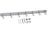 Intirilife Appendiabiti In Acciaio Inox Modello D - 7 Ganci - Appendiabiti Appendiabiti Appendiabiti In 5 Diversi Design