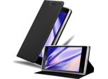 Cadorabo Custodia Per Cellulare Per Sony Xperia L2 Custodia Protettiva In Nero Cover Etui Book Case Booklet