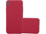 Cadorabo Custodia Protettiva Per Sony Xperia Xa In Rosso Custodia Rigida Per Telefono Cellulare Cover
