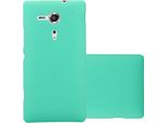 Cadorabo Custodia Protettiva Per Sony Xperia Sp In Verde Custodia Rigida Per Telefono Cellulare Cover