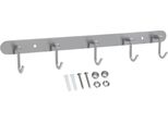 Intirilife Appendiabiti In Acciaio Inox Modello C - 5 Ganci - Appendiabiti Appendiabiti Appendiabiti In 5 Diversi Design