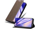 Cadorabo Custodia Per Asus Zenfone 5Z Custodia Protettiva In Marrone Custodia Per Cellulare Custodia Cover Chiusura Magnetica