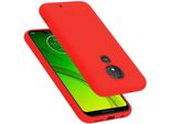 Cadorabo Custodia Protettiva Per Motorola Moto G7 Power In Rosso Custodia Per Telefono Cellulare Custodia Cover Tpu Etui