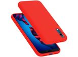 Cadorabo Custodia Protettiva Per Huawei P20 Caso In Rosso Telefono Cellulare Case Cover Tpu Etui