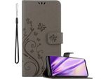 Cadorabo Cover Per Sony Xperia 5 Cover Protettiva In Grigio Cover Protettiva Custodia Per Telefono Cellulare Custodia Fiori Custodia Fiori