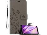Cadorabo Cover Per Samsung Galaxy A8 2018 Cover Protettiva In Grigio Cover Protettiva Custodia Telefono Cellulare Custodia Fiori Custodia Fiori