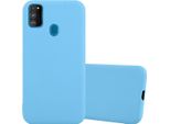 Custodia Cadorabo Per Samsung Galaxy M21 / M30S Custodia Protettiva In Blu Custodia Per Cellulare Tpu Custodia In Silicone Cover