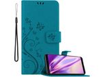 Cadorabo Cover Per Samsung Galaxy A9 2018 Cover Protettiva In Blu Cover Protettiva Custodia Telefono Cellulare Custodia Fiori Custodia Fiori