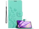 Cadorabo Cover Per Huawei Mate 30 Pro Cover Protettiva In Turchese Cover Protettiva Cover Per Telefono Cellulare Cover Fiori Custodia Fiore