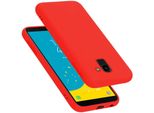 Cadorabo Custodia Protettiva Per Samsung Galaxy J6 2018 Custodia In Rosso Per Telefono Cellulare Custodia Cover Tpu Etui