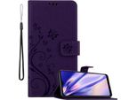 Cadorabo Cover Per Samsung Galaxy A21 Cover Protettiva In Viola Cover Protettiva Custodia Telefono Cellulare Custodia Fiori Custodia Fiore