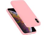 Cadorabo Custodia Protettiva Per Apple Iphone X / Xs In Rosa Custodia Del Telefono Cellulare Custodia Cover Tpu Etui