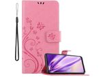 Cadorabo Cover Per Huawei Nova 6 Se / P40 Lite / Nova 7I Cover Protettiva In Rosa Cover Protettiva Per Cellulare Custodia Fiori