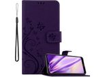 Cadorabo Cover Per Huawei Y6 2019 Cover Protettiva In Viola Cover Protettiva Cover Per Telefono Cellulare Custodia Fiori Custodia Fiori