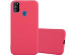 Cadorabo Custodia Per Samsung Galaxy M21 / M30S Custodia Protettiva In Rosso Custodia Del Telefono Cellulare Tpu Custodia In Silicone Copertura