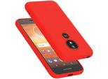 Cadorabo Custodia Protettiva Per Motorola Moto E5 Play Go In Rosso Custodia Del Telefono Cellulare Custodia Cover Tpu Etui