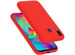 Cadorabo Custodia Protettiva Per Samsung Galaxy M20 In Rosso Custodia Del Telefono Cellulare Custodia Cover Tpu Etui