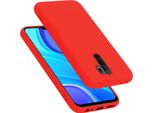 Cadorabo Custodia Protettiva Per Xiaomi Redmi 9 Caso In Rosso Telefono Cellulare Case Cover Tpu Etui