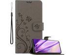 Cadorabo Cover Per Samsung Galaxy A41 Cover Protettiva In Grigio Cover Protettiva Custodia Telefono Cellulare Custodia Fiori Custodia Fiore
