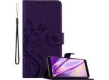 Cadorabo Cover Per Samsung Galaxy A8 2018 Cover Protettiva In Viola Cover Protettiva Cover Telefono Cellulare Cover Fiori Custodia Fiore