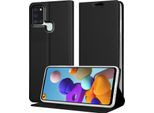 Cadorabo Custodia Per Cellulare Per Samsung Galaxy A21S Custodia Protettiva In Nero Cover Etui Book Case Booklet