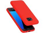 Cadorabo Custodia Protettiva Per Samsung Galaxy S7 Edge In Rosso Custodia Del Telefono Cellulare Custodia Cover Tpu Etui