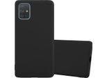 Cadorabo Custodia Per Samsung Galaxy A71 5G Custodia Protettiva In Nero Custodia Per Telefono Cellulare Tpu Silicone Custodia Cover
