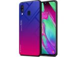Cadorabo Custodia Per Samsung Galaxy A40 Custodia Protettiva In Nero Custodia Del Telefono Cellulare Custodia Tpu Cover Vetro Temperato Custodia