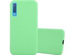 Cadorabo Custodia Per Samsung Galaxy A7 2018 Custodia Protettiva In Verde Custodia Per Telefono Cellulare Tpu Custodia In Silicone Cover