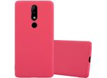 Cadorabo Custodia Per Nokia 5.1 Plus / X5 Custodia Protettiva In Rosso Custodia Per Cellulare Custodia In Silicone Tpu Cover