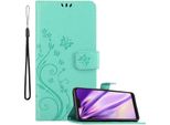 Cadorabo Cover Per Xiaomi Redmi Note 6 Pro Cover Protettiva In Turchese Cover Protettiva Cover Cellulare Cover Case Fiori Fiore