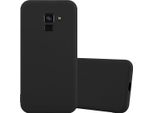 Cadorabo Custodia Per Samsung Galaxy A8 Plus 2018 Custodia Protettiva In Nero Custodia Per Telefono Cellulare Tpu Silicone Custodia Cover