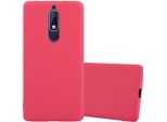 Cadorabo Custodia Per Nokia 5.1 Custodia Protettiva In Rosso Custodia Per Cellulare Tpu Custodia In Silicone Cover